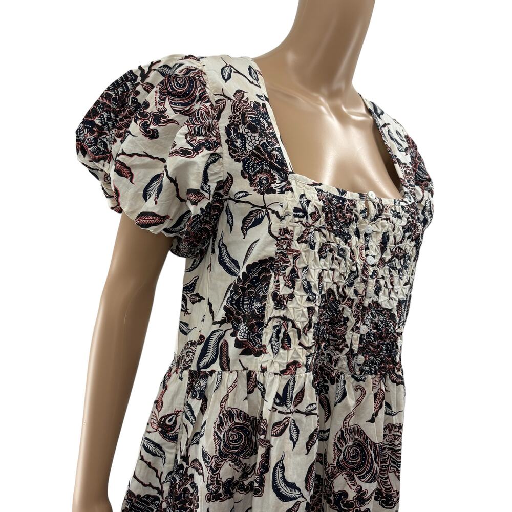 House of Harlow 1960 Floral Peasant Puff Sleeve Dress - Picture 5 of 12